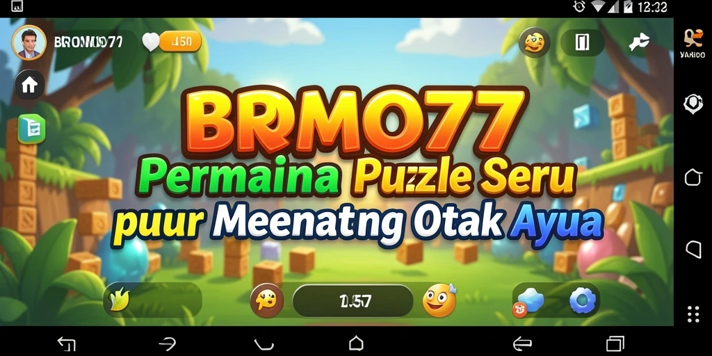 Tampilan gameplay Puzzle BROMO77 yang menantang dan menarik.