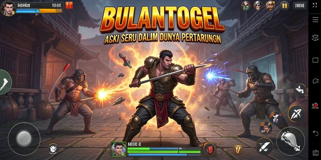 Tampilan aksi mendebarkan dalam gameplay BULANTOGEL.