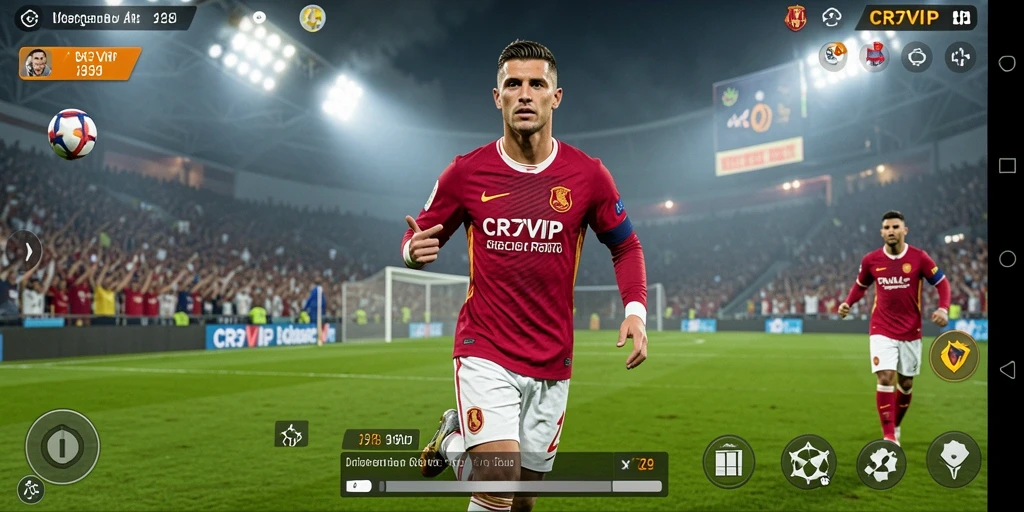 Tampilan gameplay CR7VIP yang dinamis dan penuh aksi.