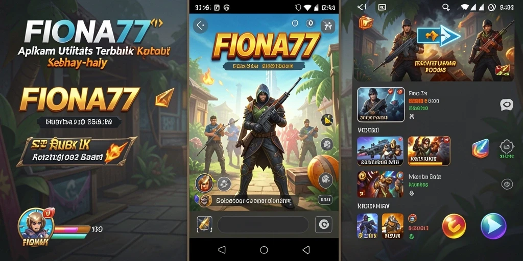 Tampilan utama FIONA77 dengan fitur utilitas yang bermanfaat.