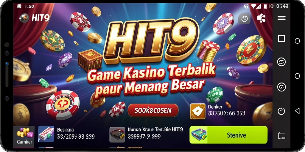 Gameplay menarik dan seru dari HIT9 dalam aplikasi Kasino.