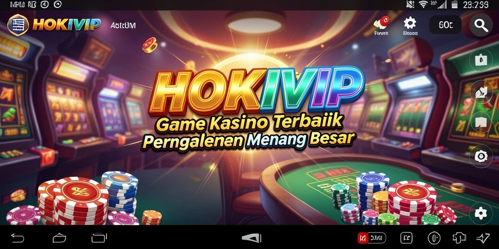 Tampilan gameplay HOKIVIP yang menawan dengan fitur Kasino yang interaktif.