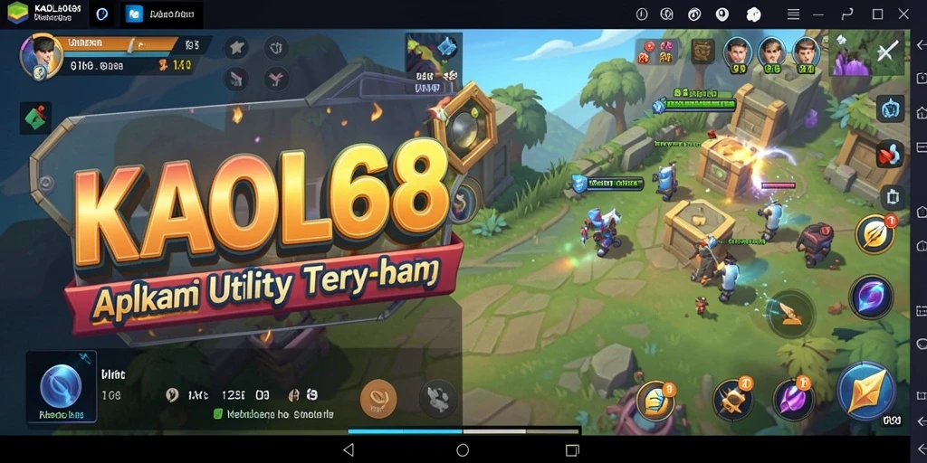 Tampilan utama KAOL68 dengan fitur Utility yang lengkap.