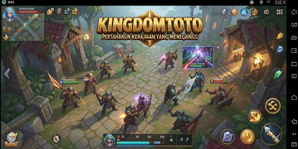 Tampilan gameplay menegangkan dari KINGDOMTOTO yang penuh strategi.