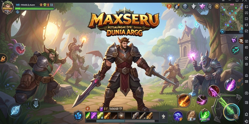 Tangkapan layar gameplay MAXSERU yang menakjubkan dan penuh aksi.