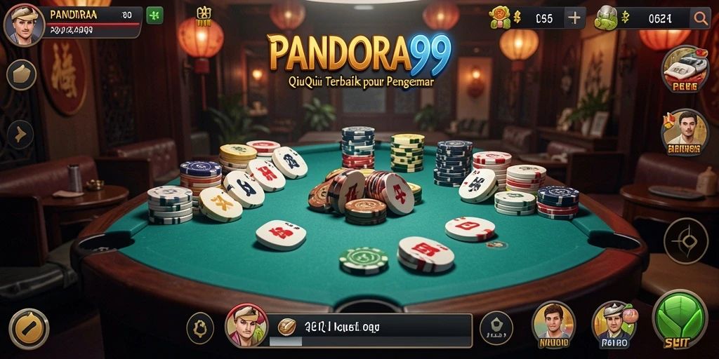 Screenshot PANDORA99 menampilkan gameplay QiuQiu yang menegangkan.