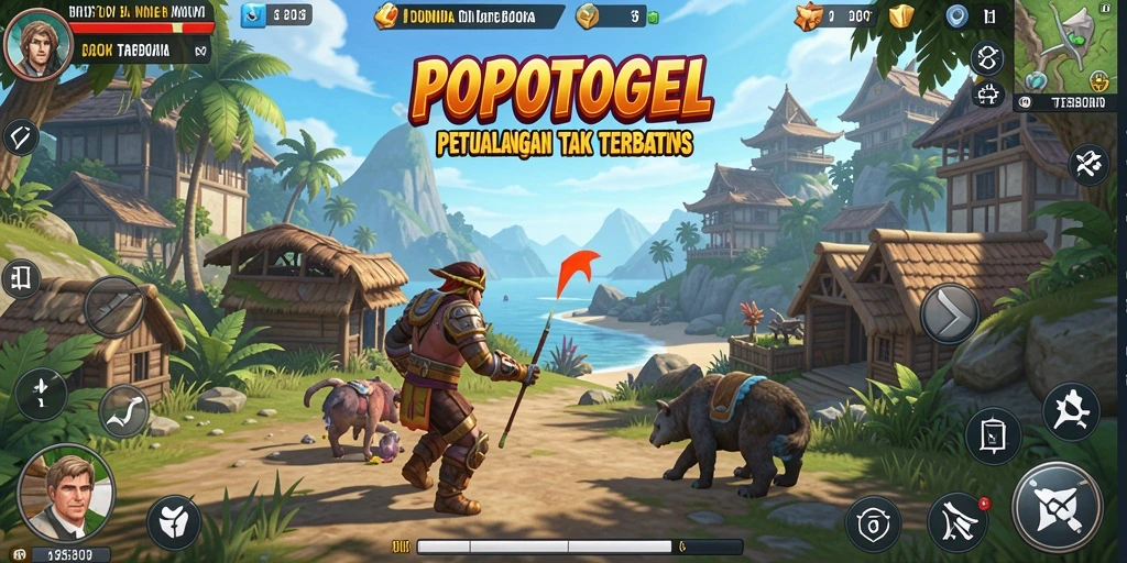Tampilan gameplay menarik di dunia terbuka POPOTOGEL