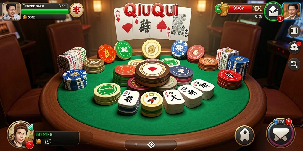 Tangkapan layar menampilkan gameplay QiuQiu yang seru.