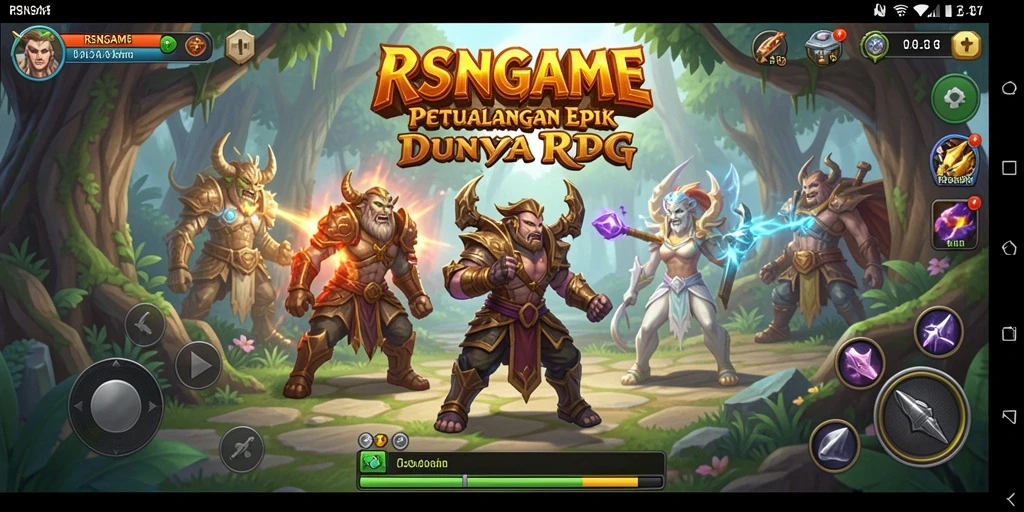 Screenshot gameplay RSNGAME menunjukkan aksi petualangan yang seru dan menantang.