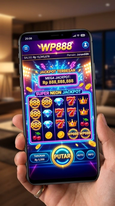 Screenshot utama antarmuka aplikasi wp888.